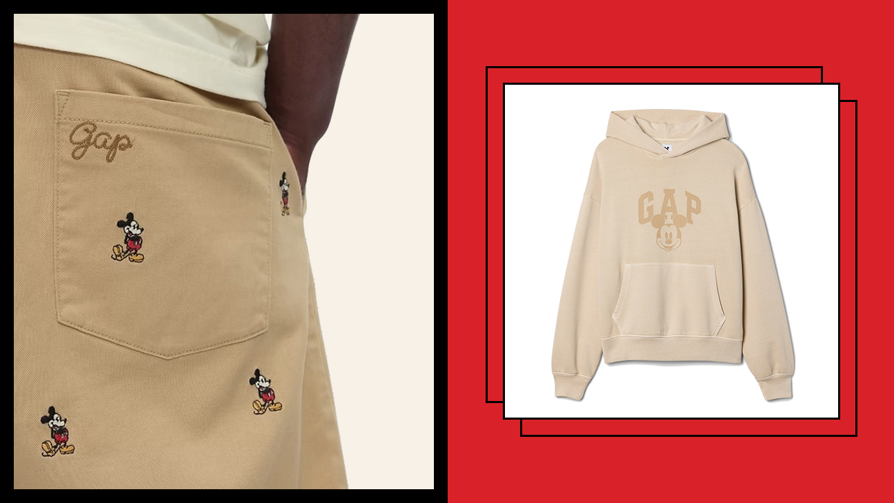 Gap × Disney Minnie Mouse Embroidered Denim Mini Skirt